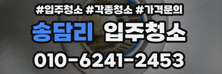 송담리 이사청소