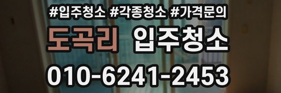 도곡리 이사청소