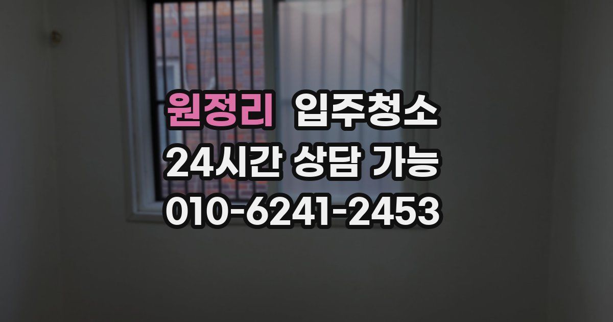 원정리 입주청소