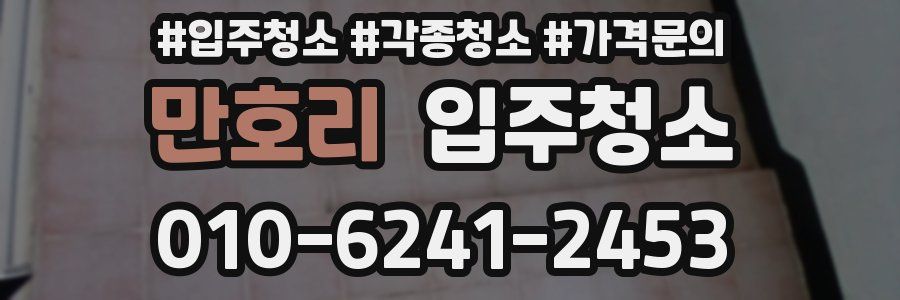 만호리 이사청소