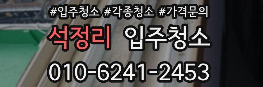 석정리 이사청소