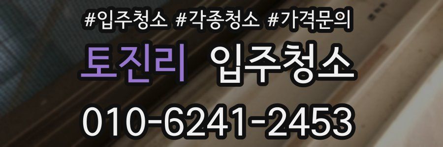 토진리 이사청소