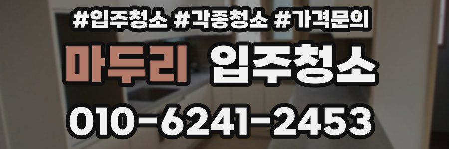마두리 이사청소