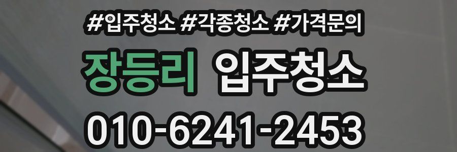 장등리 이사청소