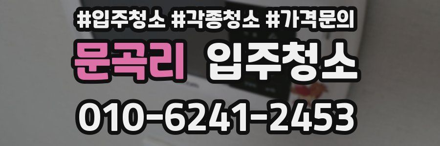 문곡리 이사청소