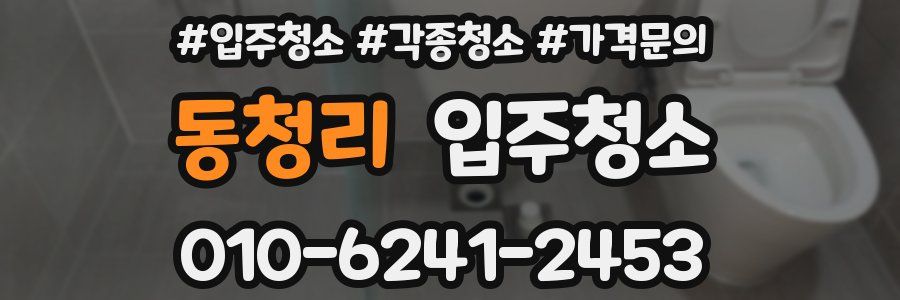 동청리 이사청소