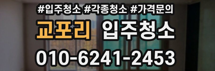 교포리 이사청소