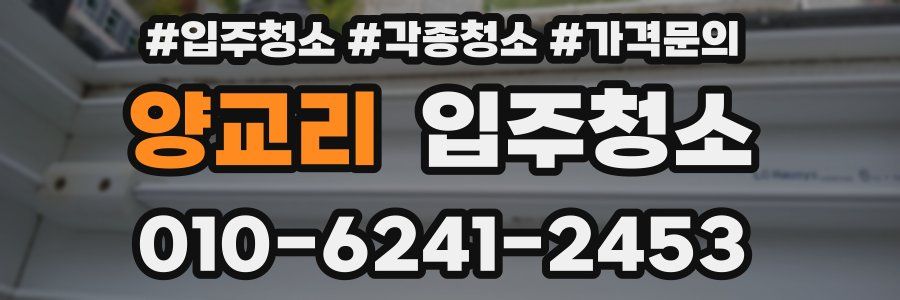 양교리 이사청소