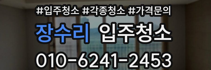 장수리 이사청소