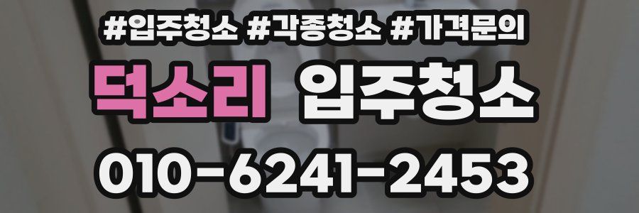 덕소리 이사청소