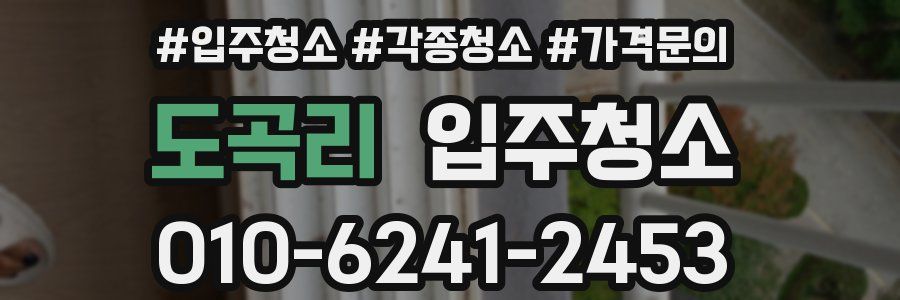 도곡리 이사청소