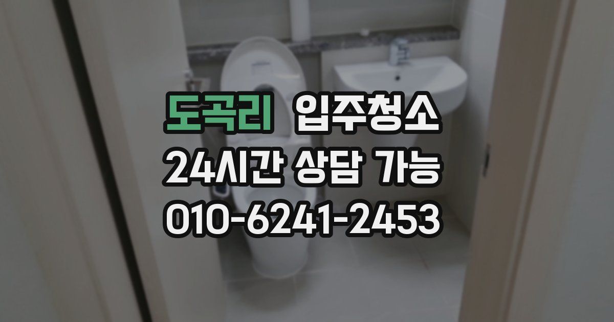 도곡리 입주청소