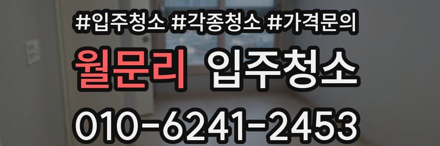 월문리 이사청소