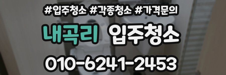 내곡리 이사청소