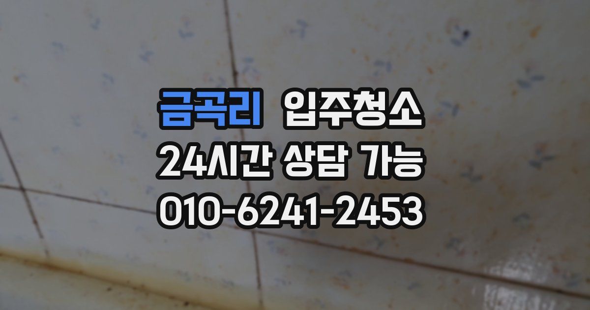 금곡리 입주청소