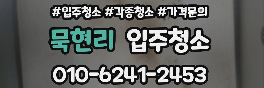 묵현리 이사청소