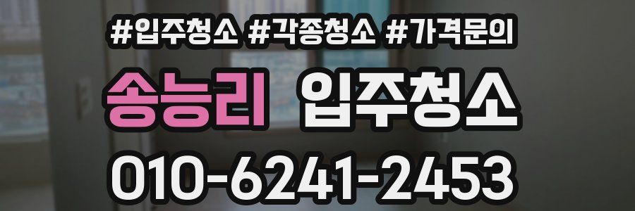 송능리 이사청소