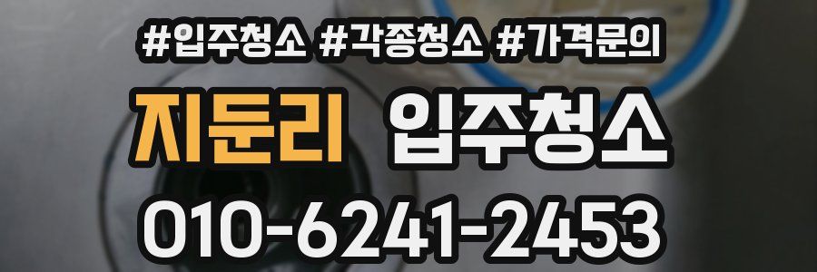 지둔리 이사청소