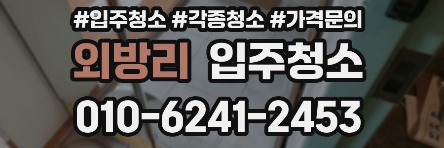 외방리 이사청소