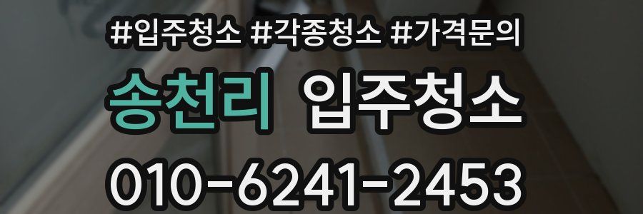 송천리 이사청소