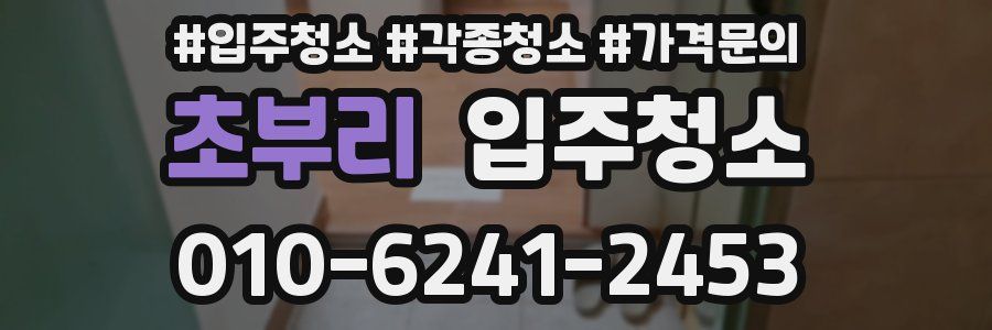 초부리 이사청소