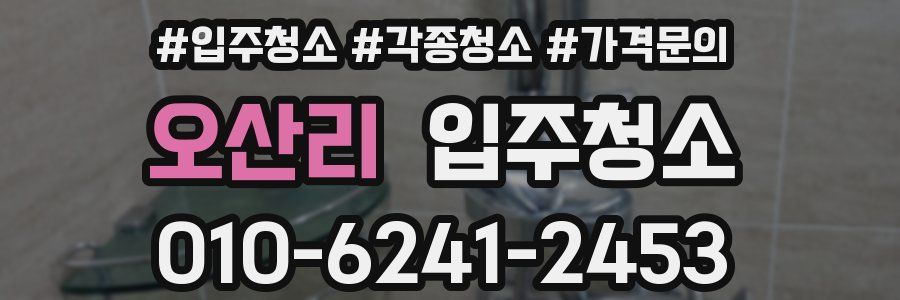 오산리 이사청소