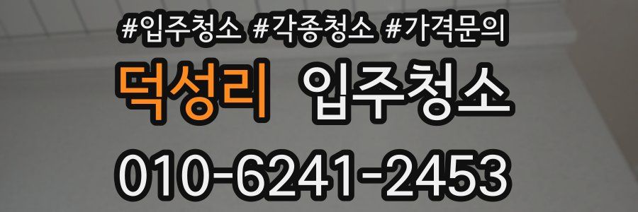 덕성리 이사청소