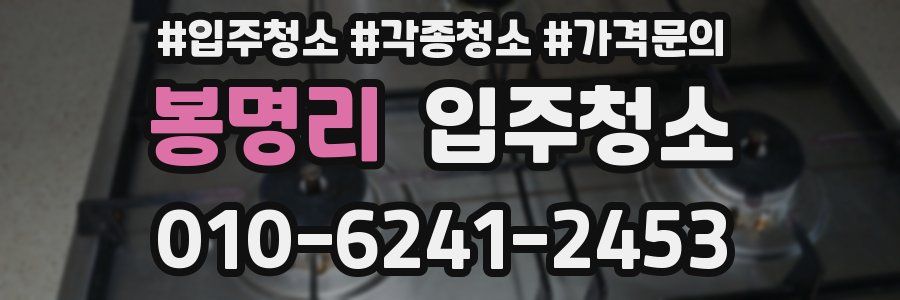 봉명리 이사청소