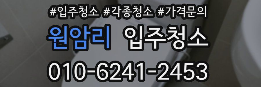 원암리 이사청소
