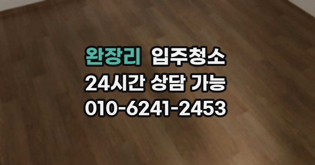 완장리 입주청소