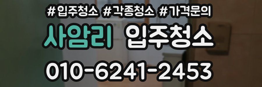 사암리 이사청소