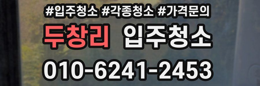 두창리 이사청소