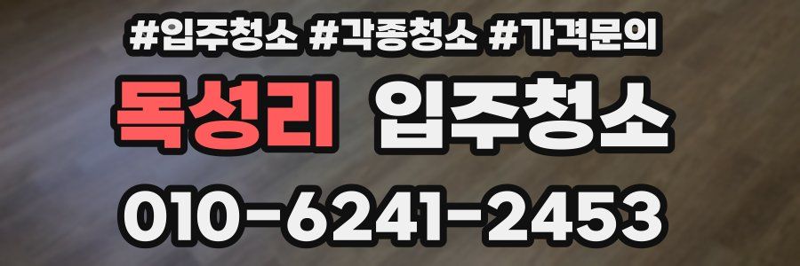 독성리 이사청소