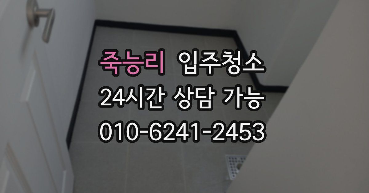 죽능리 입주청소