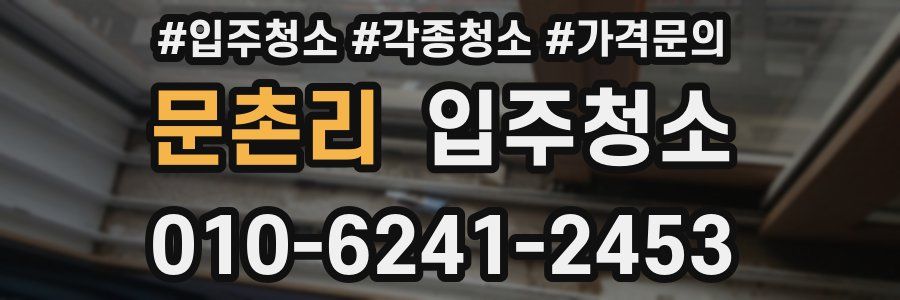 문촌리 이사청소