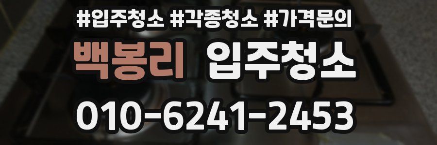 백봉리 이사청소