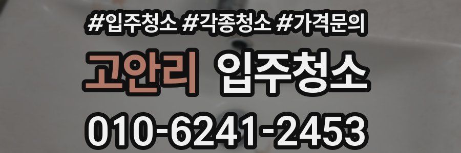 고안리 이사청소