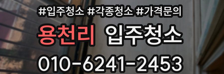 용천리 이사청소