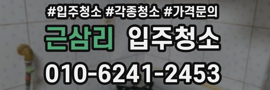 근삼리 이사청소