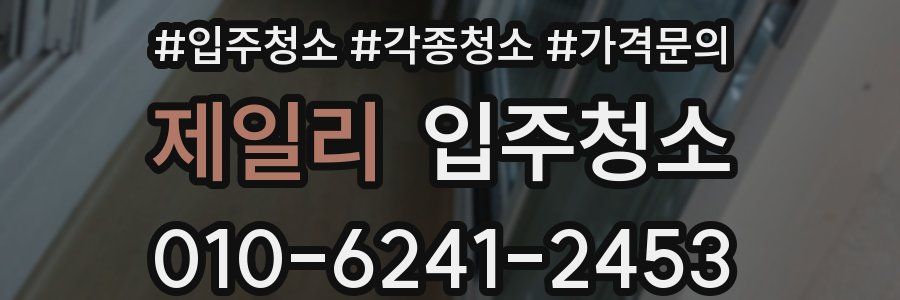 제일리 이사청소