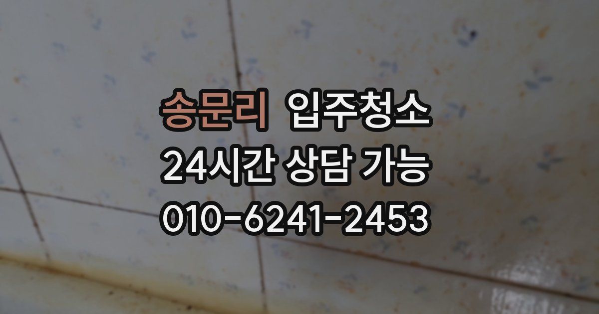 송문리 입주청소