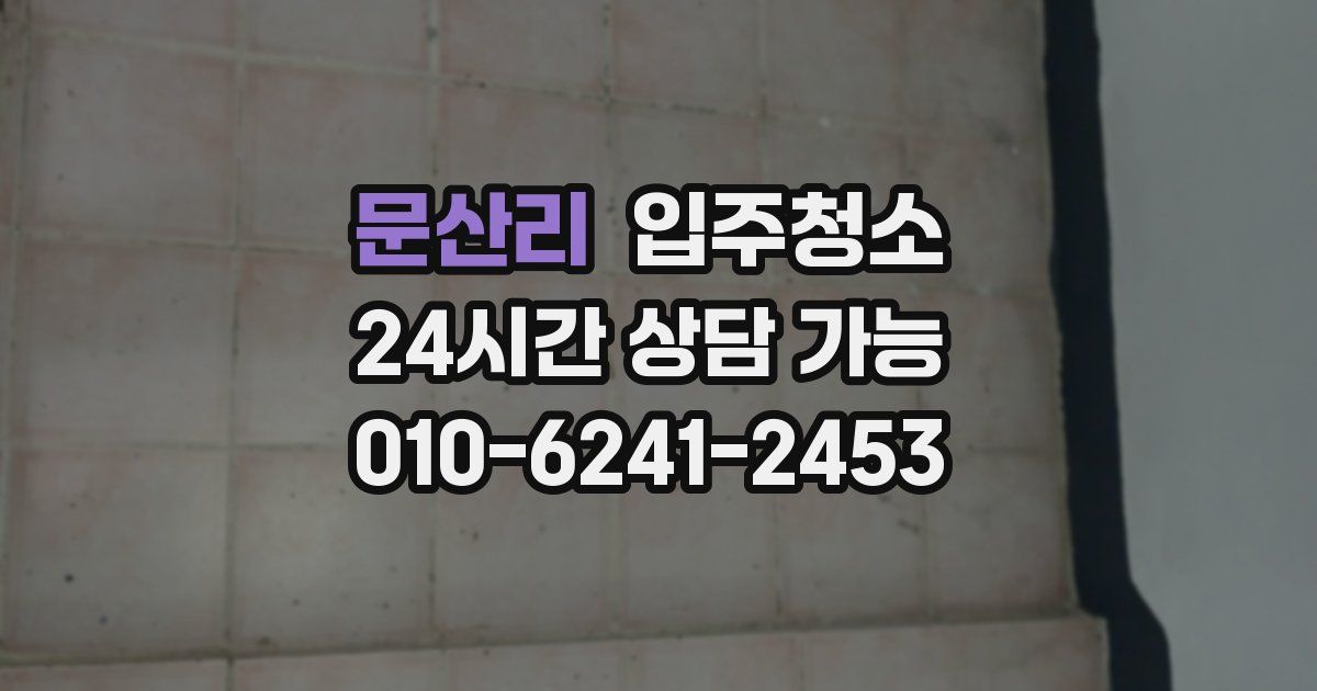 문산리 입주청소