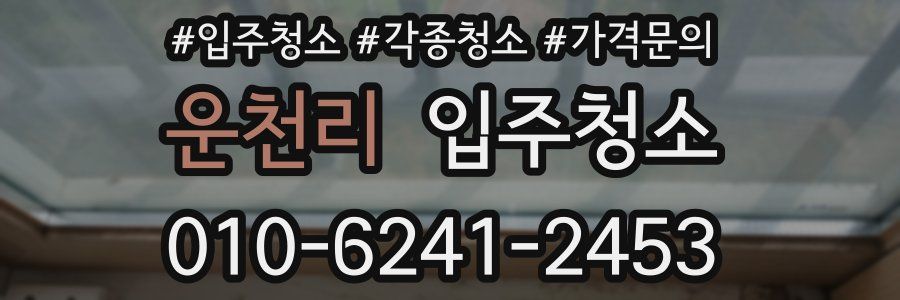 운천리 이사청소