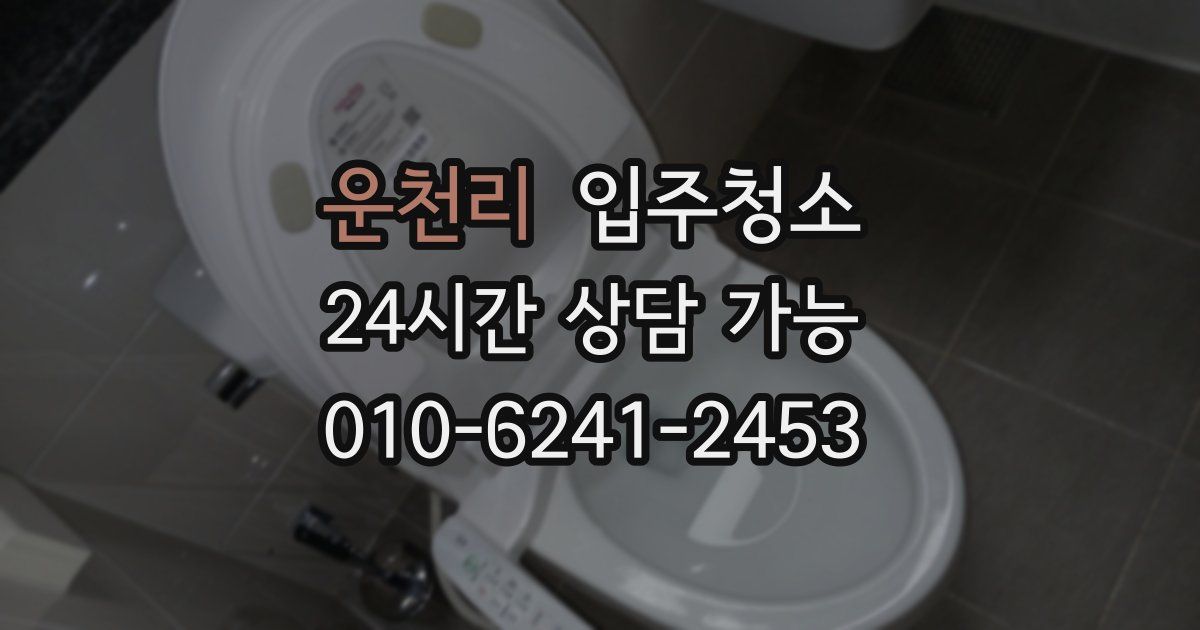 운천리 입주청소