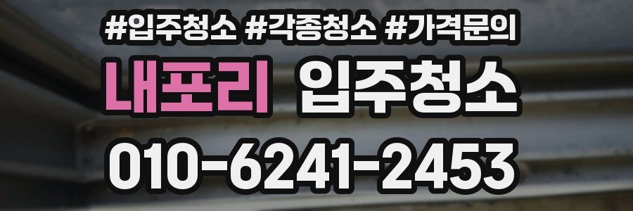 내포리 이사청소