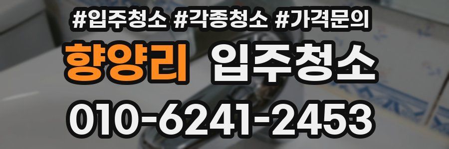 향양리 이사청소