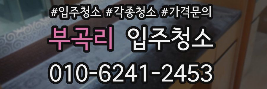 부곡리 이사청소