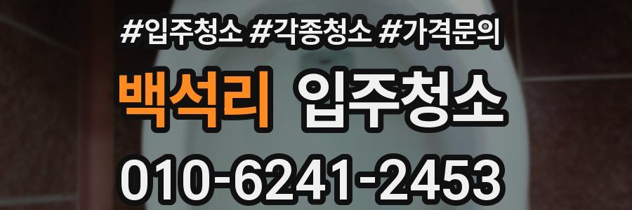 백석리 이사청소