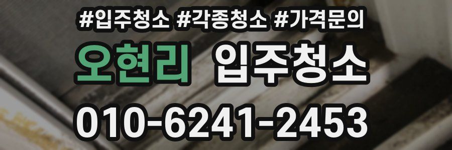 오현리 이사청소