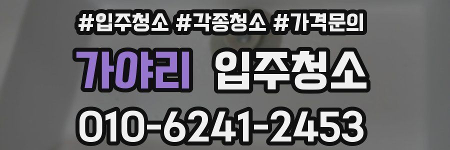 가야리 이사청소